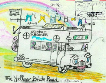 A friend's sketch of the Rich's RV