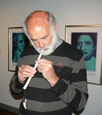 Nelson New Zealand: A Crafty, Artsy Community 12 Brian plays a maori flute. photo: Max Hartshorne.