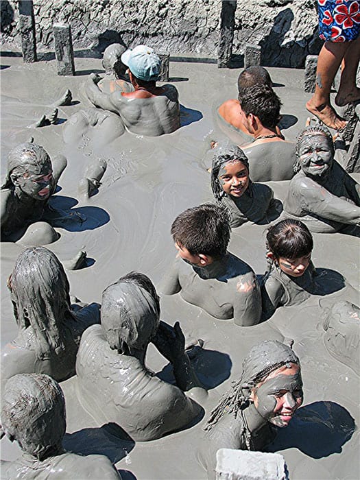 Colombia: Cartagena's Carousel of Carousing 8 A mud bath at the Volcano Totumo in Cartagena, Colombia