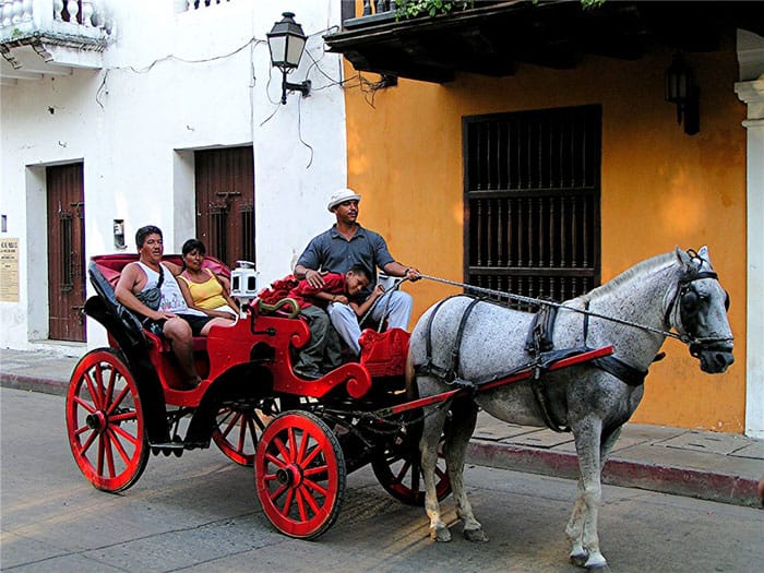 Colombia: Cartagena's Carousel of Carousing 1 A horse-drawn wagon in Cartagena, Colombia