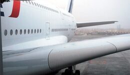 The massive A380 can be configured to seat 838 passengers! Photos by Sony Stark.