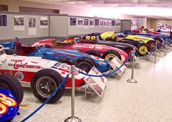 There are about 75 cars on display at any one time.