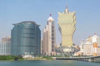 Macau skyline.