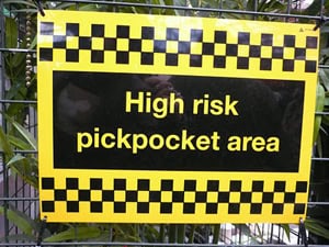 Pickpockets...on planes! YIKES!