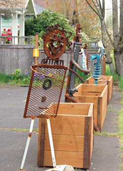 Sidewalk art in Portland, Oregon