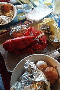 A Classic Maine Clambake, on Cabbage Island.