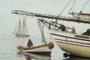 The Heritage's dingy, the way you get to shore.