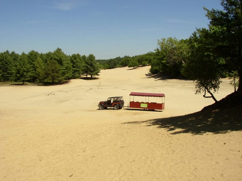 The Desert of Maine 1 The Desert of Maine started as a patch of sand and grew to cover more than 40 acres. Photos by Jen Mathews.