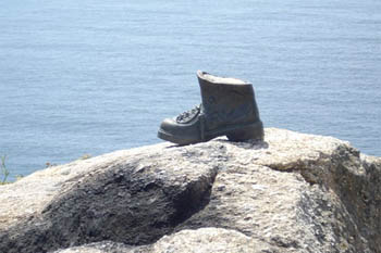 End of Camino de Santiago in Cap Finisterre. photos by the author.