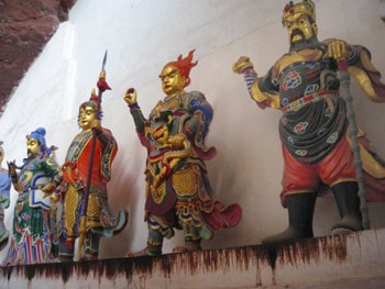 Figures inside Taoist Temple