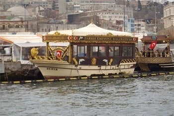 Fish market boat