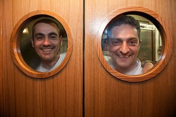 Santiago de Compostela, The Wild Tapas, Page 2 6 Grupo Nove chefs Gonzalo Rei and Rafael Centeno in the kitchen