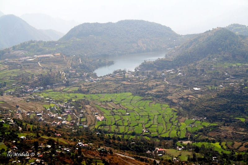 Naukuchiya Tal from the Tarkota Temple in Uttrakhand