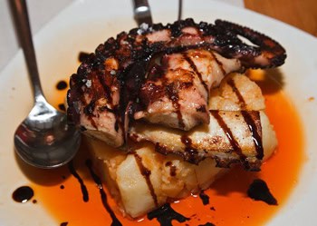 Santiago de Compostela, The Wild Tapas, Page 2 3 Octopus at o Celme do Caracol.