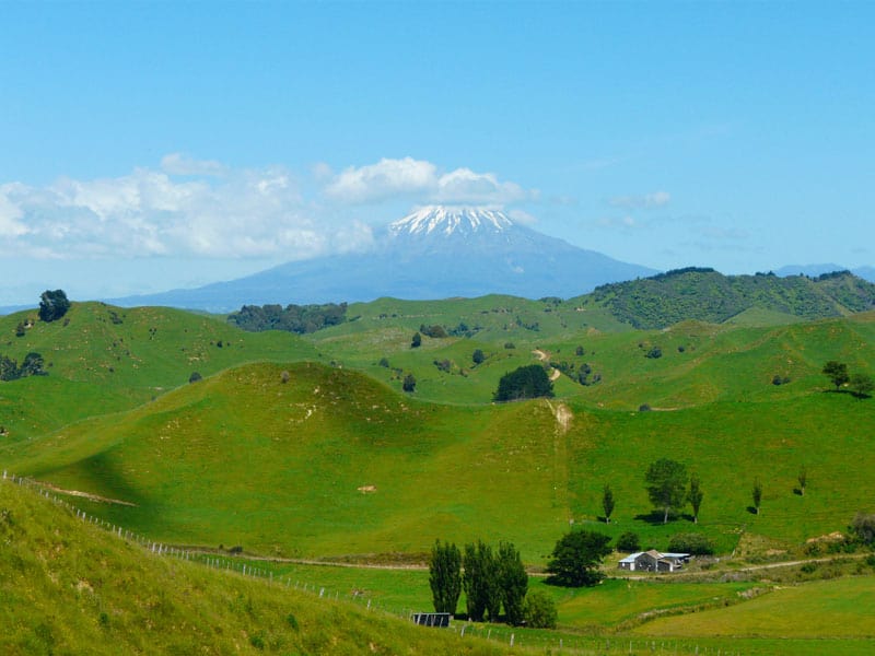 Mt. Taranaki on New Zealand's North Island