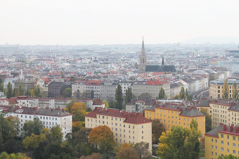 Vienna, Austria: Swan Lake, Schnitzel and Strudel 3 View of Vienna from the Prater Ferris Wheel. Photo by Olga Volobuyeva.