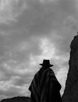 Riobamba, Ecuador: Riding Down the Devil's Nose 9 Man atop the train in silouette.