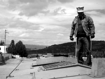 Riobamba, Ecuador: Riding Down the Devil's Nose 8 Railroad worker on roof of locomotive
