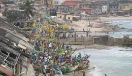 Just outside of the 'Door of no Return' at Cape Coast Castle.