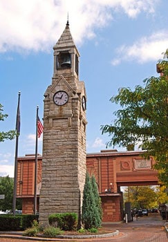 Built in 1883, in memory of Erastus Corning, this Clock Tower is now a city landmark.