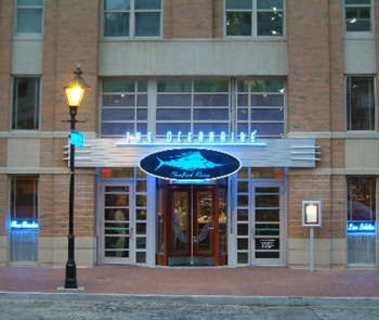The Oceanaire Seafood Room is located in Harbor East.