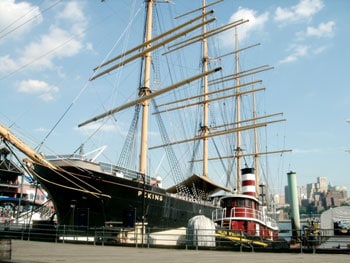 The Peking, a sloop at the South Street Seaport