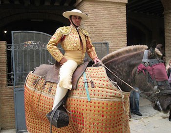 Valencia, Spain: Cheering for the Bull 3 A picador on his blindfolded horse