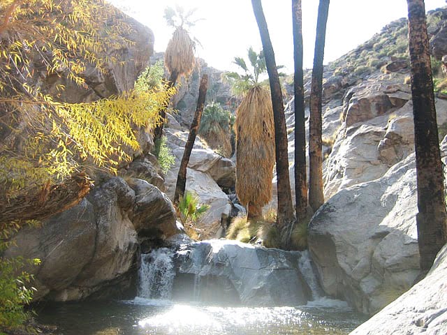Seven Sisters Waterfall, Indian Canyon, Palm Springs California. 