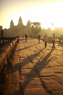 Angor Wat at sunrise
