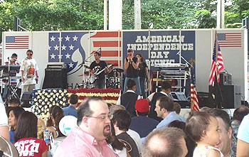An American Fourth of July -- in Thailand 3 American hits like Proud Mary and such were played by the band.