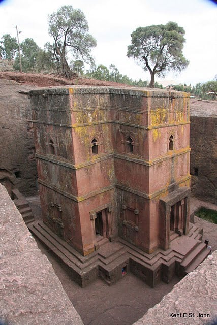 Northern Ethiopia: Traveling Through Beauty, Back in Time 5 One of the many churches carved from rock in the small village of Lalibela, Ethiopia