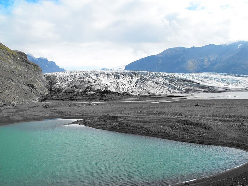 The Vatnajokull Glacier, the largest glacier in Europe