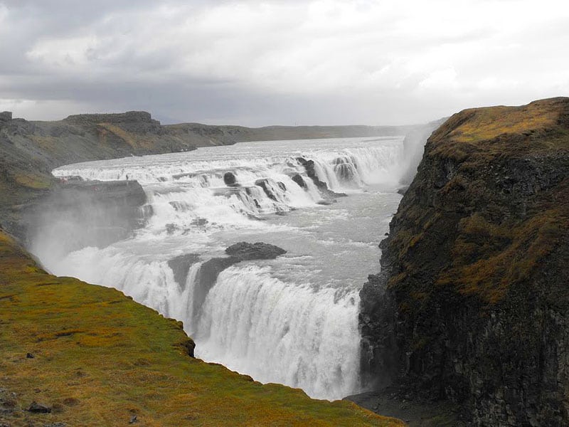 Gullfoss ("Golden Falls")...absolutely astounding!
