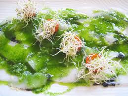 Valencia, Spain: Las Fallas, One Crazy Festival! 15 Squid carpacchio topped with pesto and squid ink from La Matandeta in Valencia