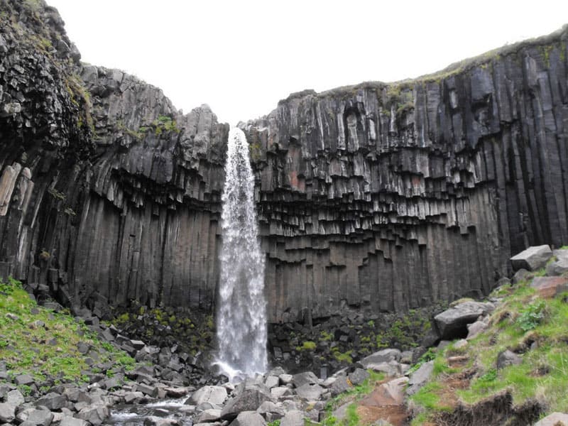 Svartifoss (Black Falls) in Skaftafell National Park, Iceland