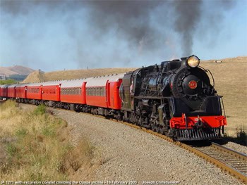 Enjoying the Scenic Railways of New Zealand 5 Excursion train climbing Oppapa incline