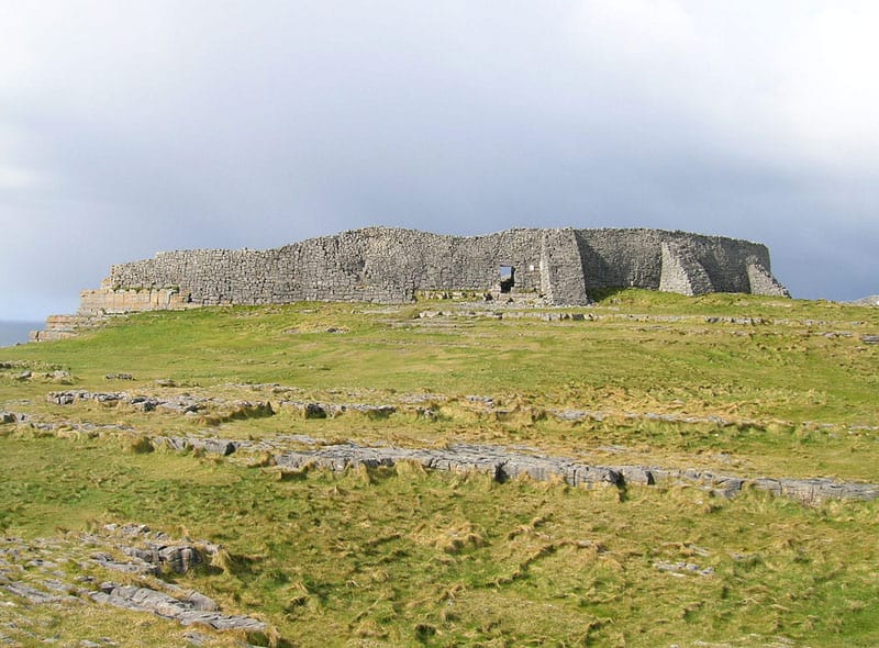 The fort at Dún Aonghasa on Inis Mór in Ireland