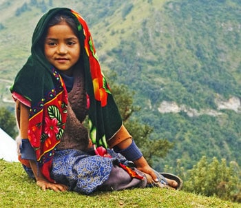 Roopkund, India: A Week-Long Trek to Skeleton Lake 9 Young lady and her scarf