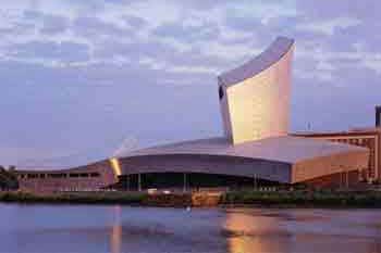 Manchester England: The North's Groovin' Capital 4 Imperial War Museum North, Salford Quays, England.