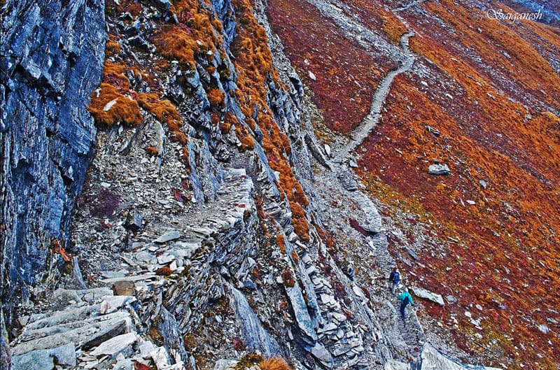 Roopkund, India: A Week-Long Trek to Skeleton Lake 5 Stairs made of slate rocks