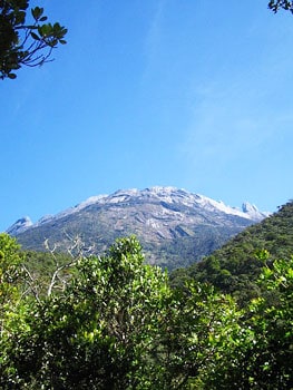 View towards the summit from park headquarters