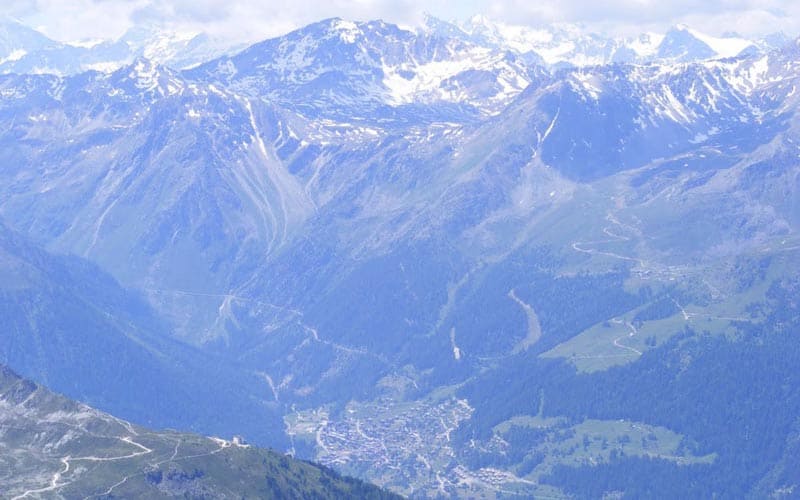 Summiting A Swiss Mountain With Your Kids Bella Tolla view of Grimentz