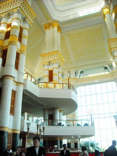 The lobby of Brunei's Empire Hotel. Photos by Brad Olsen. Empire hotel Brunei