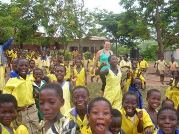 Children from the Asaafa School in Ghana