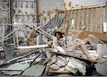 Madeline Stillwell in one of her installations