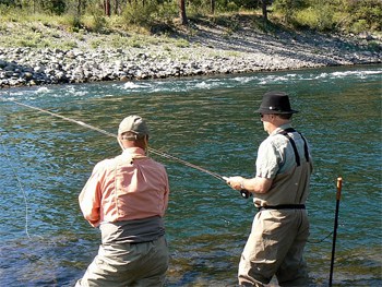 Trout fishing: no bites but a great day out!