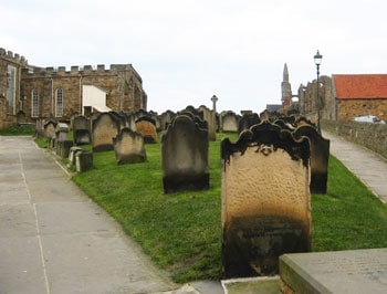 A Walking Tour of Whitby, England 3 St. Mary's churchyard, the scene of Lucy's sleepwalking in Bram Stoker's Dracula. Photo by Steve Dettman.