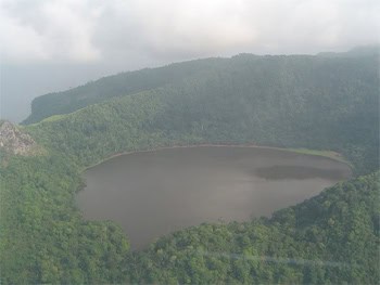 Atlas of Remote Islands: Charles Veley Has Been to Most of Them! 11 View of Lago a Pot, Annobón Island's Central Crater Lake