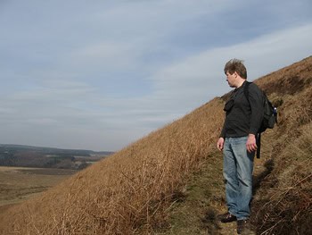 A Walking Tour of Whitby, England 8 That way lies the sea! But we're headed further into the barren landscape of the North York Moors. In photo: Steve Dettman. Photograph by Kimberly Engber