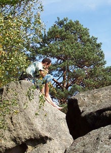 Wallachian Rocks on the Czech-Slovak Border 4 A nice thinking spot after the climb